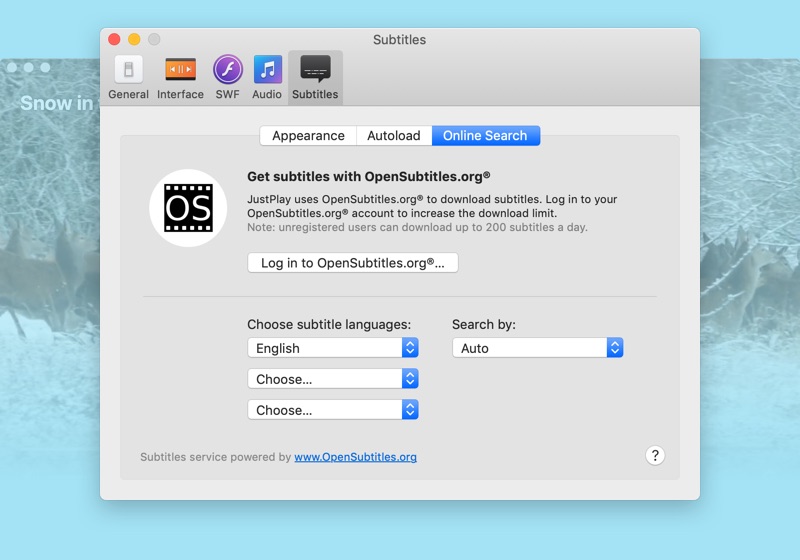 subtitles player for mac